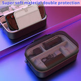 Mooroer Steam Deck Case - Large Hard Shell Storage Case for Nintendo DS Console & Accessories, Anti-Scratch & Waterproof, Double Zipper & Reinforced Handle(Steam Deck 2022 Compatible)