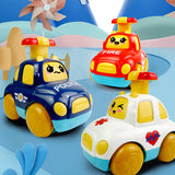 Children Press Inertia Toy Sliding Car Pull Back Engineering Vehicle  Indoor and Outdoor  Toys Inertia Boy Girl Toy Gift