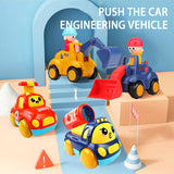Children Press Inertia Toy Sliding Car Pull Back Engineering Vehicle  Indoor and Outdoor  Toys Inertia Boy Girl Toy Gift