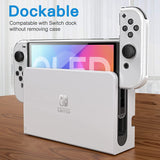 HEYSTOP Switch OLED Model Carrying Case, 9 in 1 Accessories Kit for 2022 Nintendo Switch OLED Model  with Protective Case