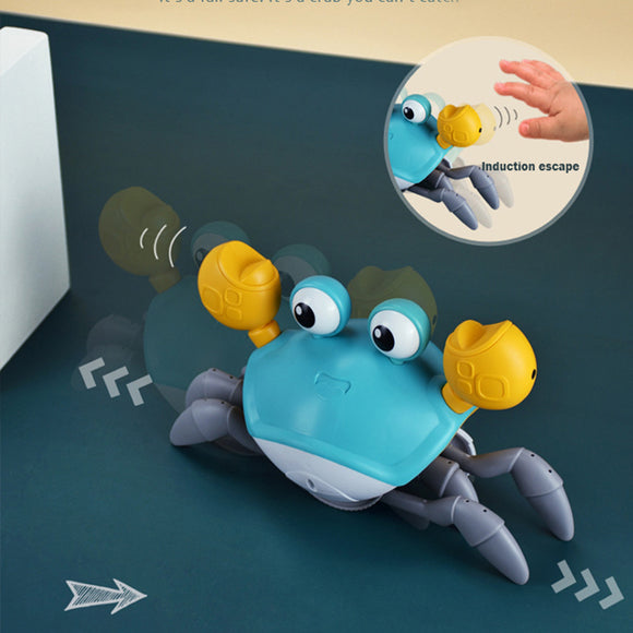 Inductive Escape Crab Rechargeable Pet Music Toy Children's Toy Birthday gift Interactive Toy Learn to crawl toy