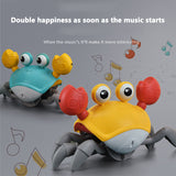 Inductive Escape Crab Rechargeable Pet Music Toy Children's Toy Birthday gift Interactive Toy Learn to crawl toy