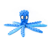 Plush Octopus Soft Dog Stuffed for Large Dogs Cute Pet Chew Toy Interactive Intimate Supplies Fleece Squeaky Toys Indestructible